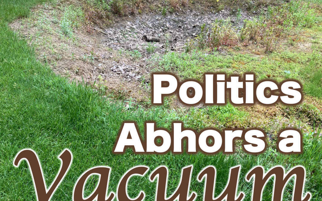Politics Abhors a Vacuum